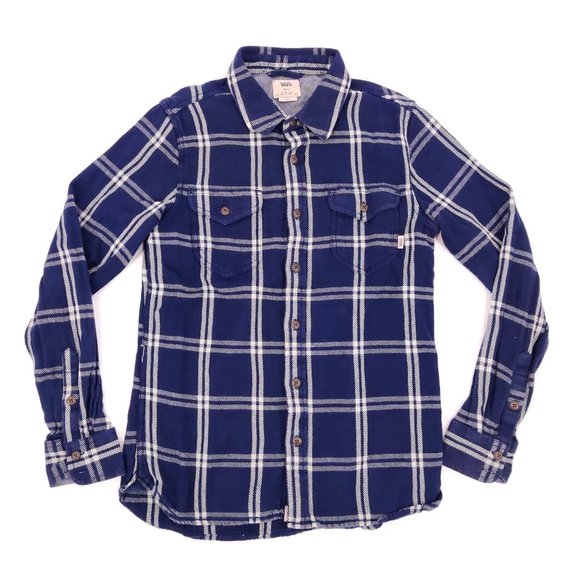 vans blue flannel